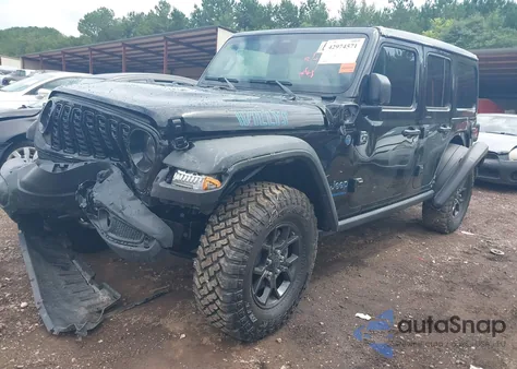 2025 Jeep Wrangler 4Xe Willys 4Xe из США, поврежденный, VIN 1C4RJXN66SW605747